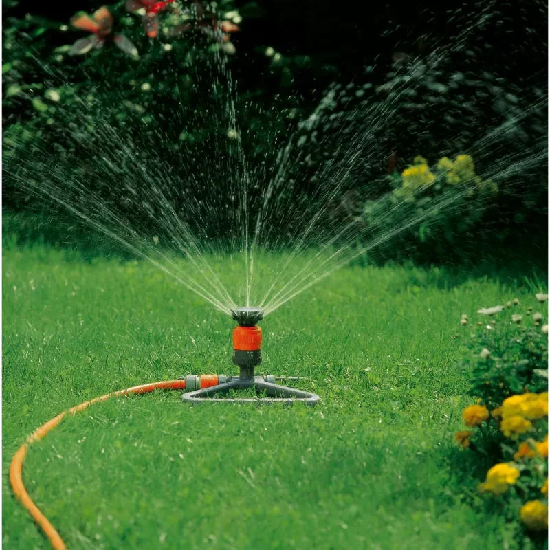 Aspersor circular GARDENA Comfort Vario 1948-20 – alcance y sector de riego ajustables