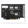 Rack de almacenamiento móvil RAIDSONIC ToughArmor MB842MP-B — 2 bahías extraíbles para M.2 NVMe, PCIe 4.0 x16