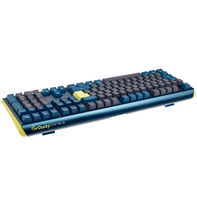 Teclado Ducky One 3 Daybreak RGB Gaming USB Mecánico Negro Azul Verde