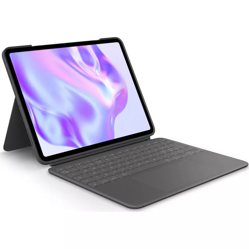 Logitech Combo Touch - teclado y funda folio - con trackpad - retroiluminado - Apple Smart connector - QWERTY - nórdico (danés/finés/noruego)