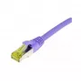 Cable de red RJ45, CAT6A 500M, 1,5 m, lila, S-STP (S/FTP), TPE/LSZH (Ultraflex), AWG26, con cable Cat.7 sin conector, Synergy 21 (S217764)
