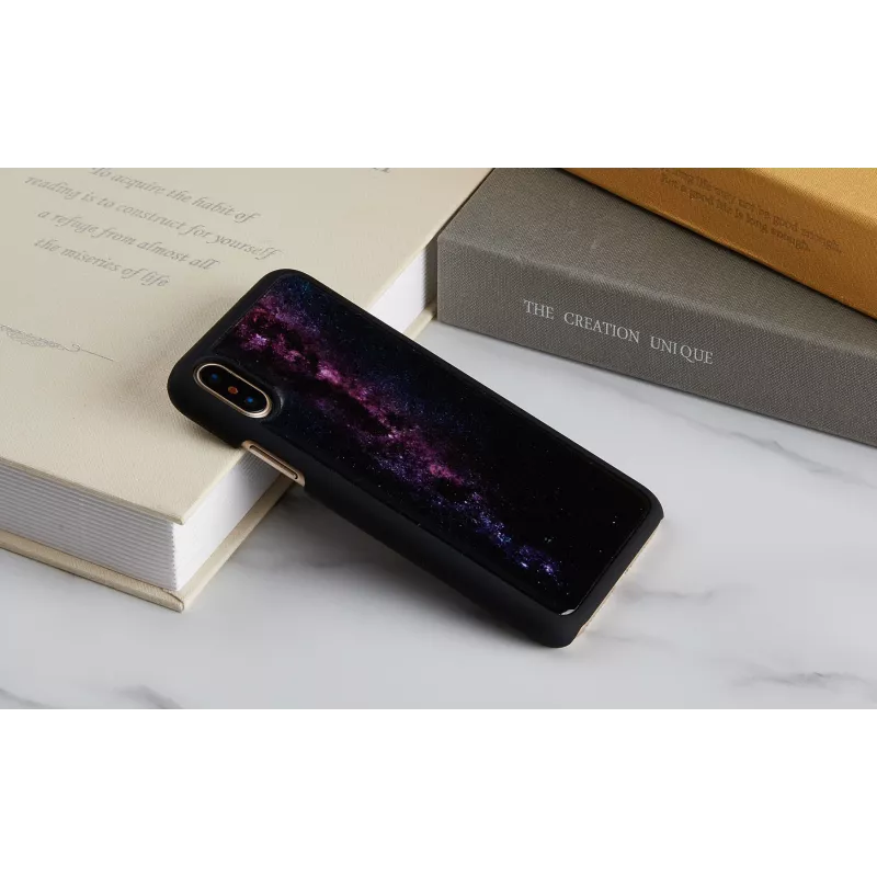 iKins Milky Way funda para iPhone XS/X, negra, K1696J