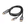 CABLE HDMI(M)->DISPLAYPORT(M) 1M 4K NEGRO LANBERG