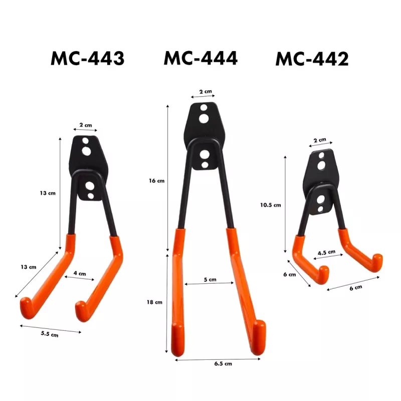 Gancho de pared de acero para garaje 25kg MC-444