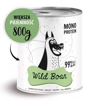 PAKA ZWIERZAKA Pepe Wildschwein - comida húmeda para perros - 800g