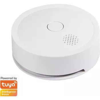 Detector de humo Wi-Fi Smart, compatible con Tuya blanco