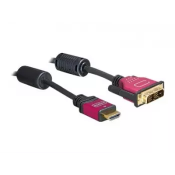 Cable HDMI - DVI DeLOCK 84343 3,0 m conector macho / conector macho
