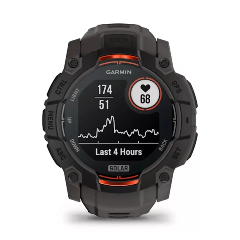 Garmin Instinct 3 Solar Smartwatch GPS 1,3 pulgadas MIP 176x176 Pantalla táctil Negro