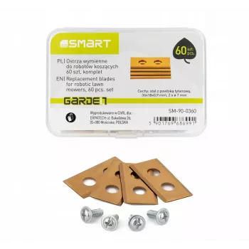 Cuchillas de repuesto para robot cortacésped Smart Set con 60 unidades