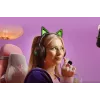 Kraken Kitty V2 - Negro, Auriculares gaming, Orejas Kitty, Iluminación reactiva al streaming, Micrófono cardioide HyperClear, Controladores TriForce de 40 mm, Micrófono integrado en las orejeras, Razer Chroma RGB (oreja y orejeras), Sonido envolvente: Solo disponible en