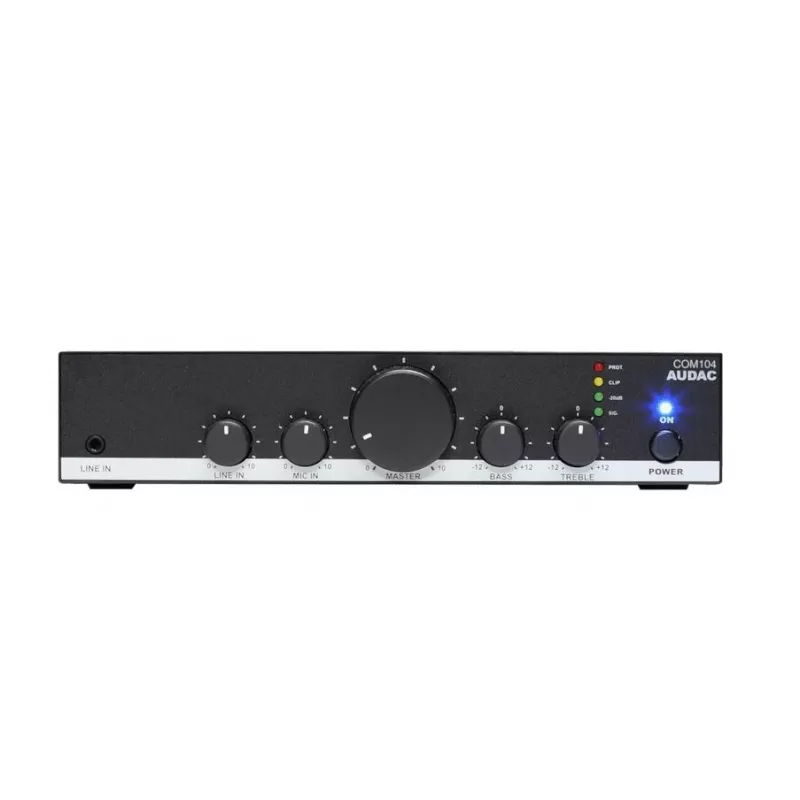 Amplificador ELA Audac COM104 40W 70/100V negro