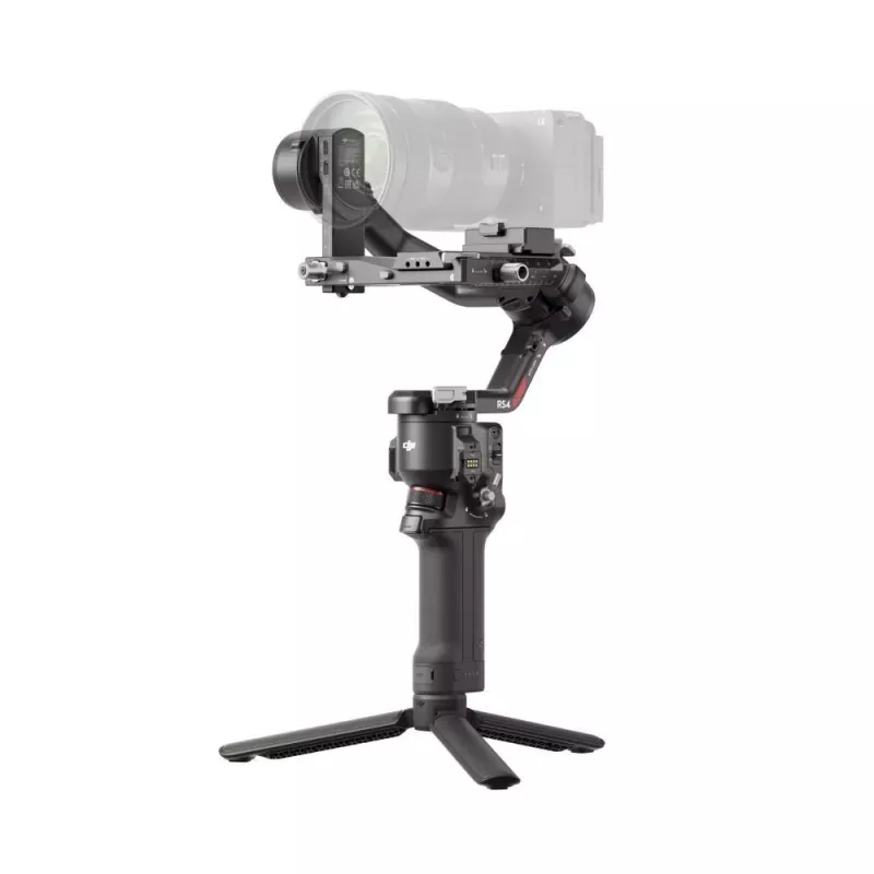 Estabilizador de cámara de mano DJI RS4, carcasa de aluminio, batería de 12 h, 1,066 kg, negro