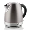 Hervidor de agua eléctrico ETA 1,2 L 2100 W, carcasa de acero inoxidable, gris