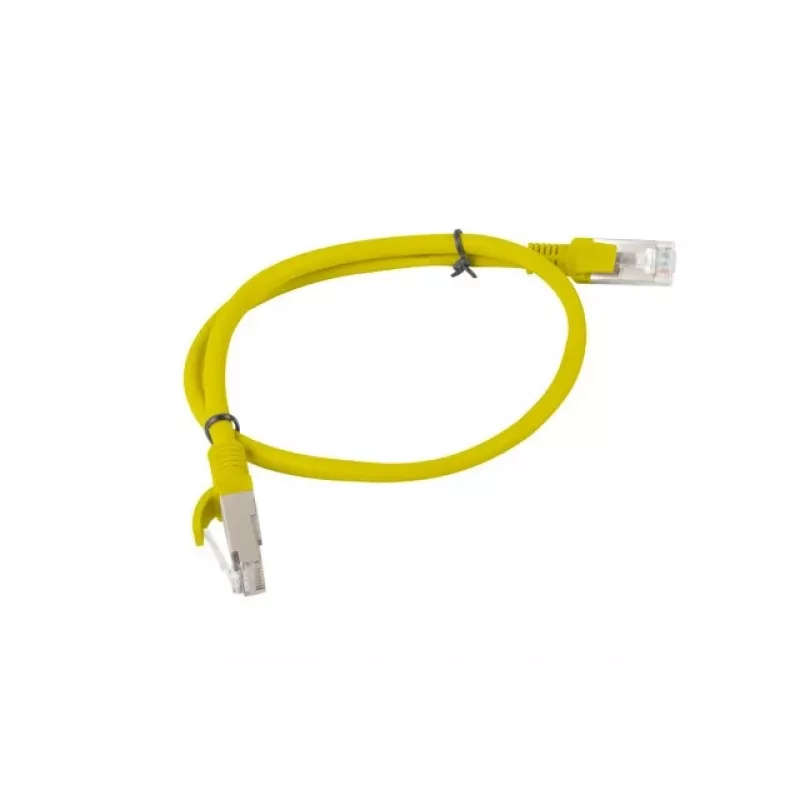 Lanberg PCU6-20CC-0050-Y Cable de conexión Cat.6 UTP, 0,5 m, Amarillo, paquete de 10