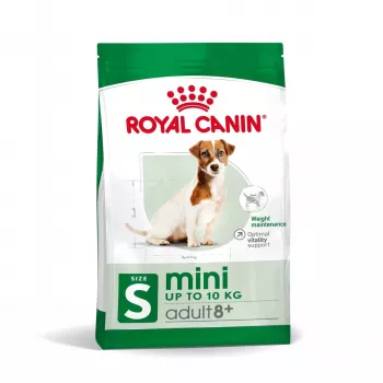 Pienso para perros Royal Canin Mini Adult 8+ Senior ave y arroz con verduras, 8 kg, para razas pequeñas (5-10 kg)