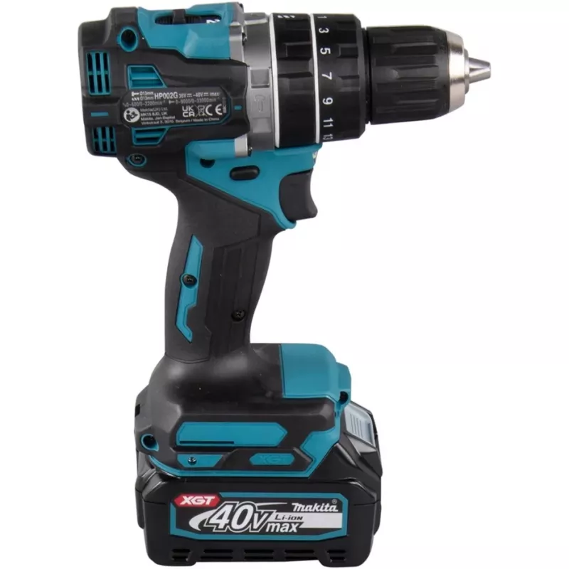 Makita XGT HP002GA202 taladro atornillador percutor a batería 40 V, 2 baterías 2,0 Ah