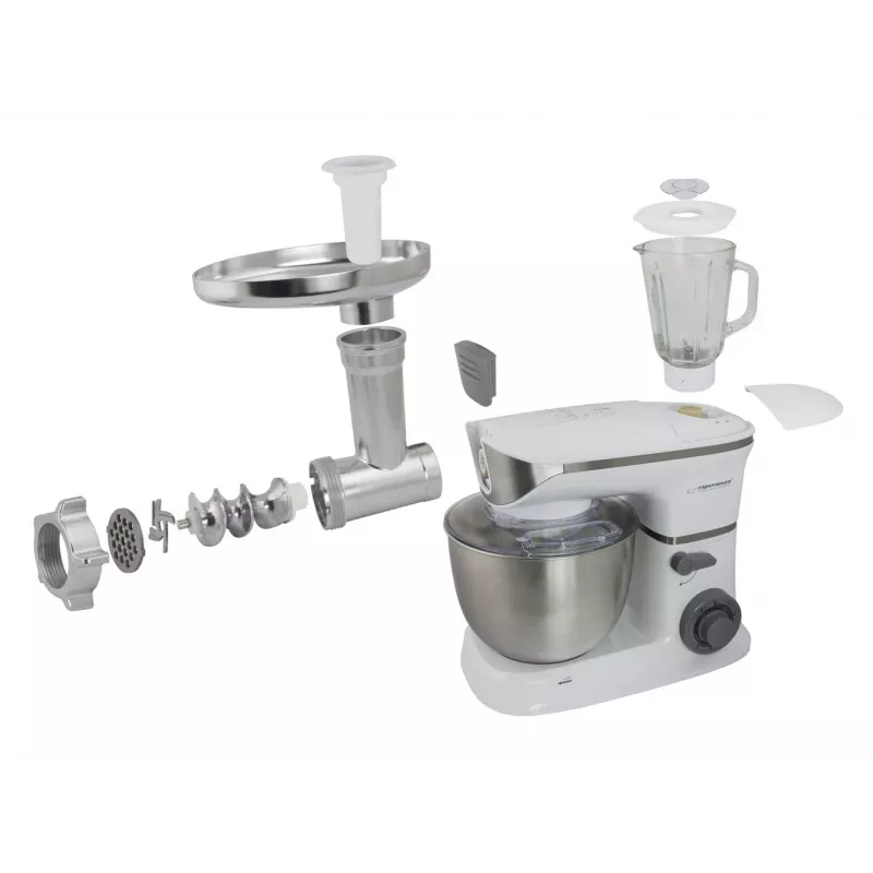 Robot de cocina Esperanza EKM025 1000 W 5 L acero inoxidable blanco