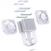 Disipador de CPU Jonsbo HX6280, PWM, RGB - 130 mm, blanco