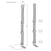Soporte VESA universal Maclean para barra de sonido, máx. 15 kg, MC-335