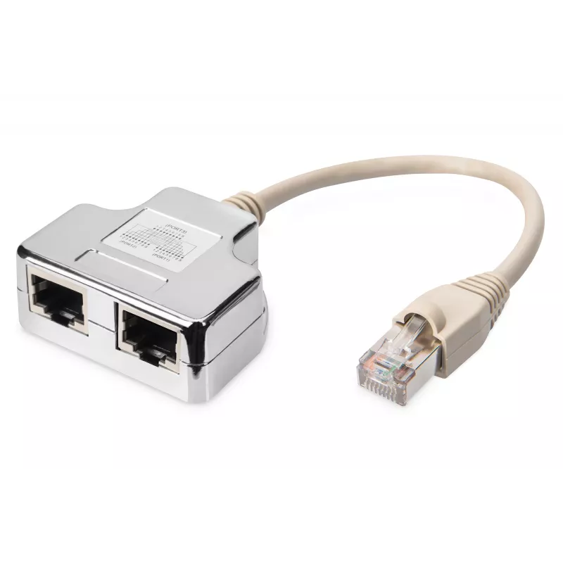 Adaptador de cable de parcheo Digitus CAT 5e apantallado 1:1
