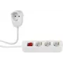 Alargador eléctrico REV 0012395114 5 m 4 tomas AC interior Blanco