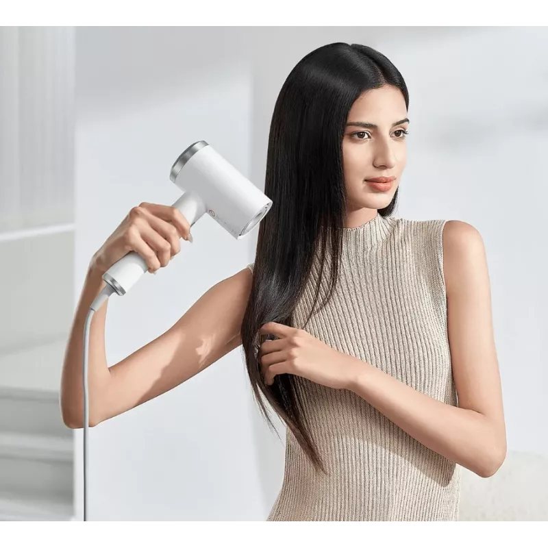 Secador de pelo Xiaomi GSHGL01LX 1600 W, motor 110000 rpm, velocidad del aire 62 m/s, plata/blanco, cable de 1,7 m