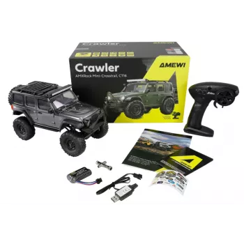 RC Crawler Amewi Mini-D90 4WD 1:16 RTR – escala 1:16, tracción a las 4 ruedas, ready-to-run