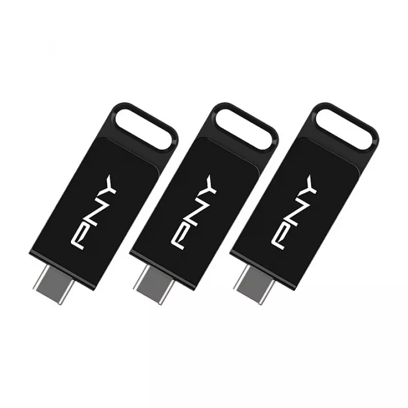 PNY Elite 128 GB USB-C 3.2 Gen 1 memoria USB, pack de 3 (Retail)