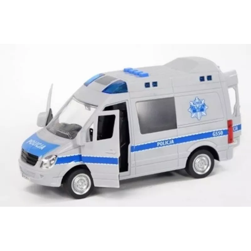 Juguete mecánico Madej modelo 075007 — policía con sonido, mecanismo de cuerda