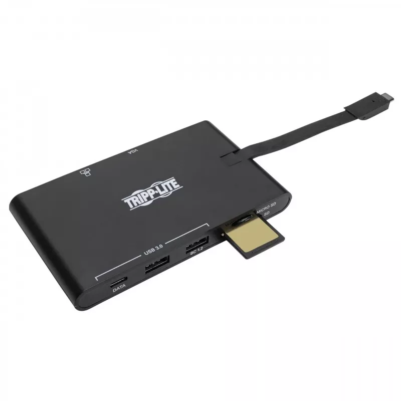 Dock USB-C – 4K HDMI, VGA, USB 3.2 Gen 1, hub USB-A/C, Gigabit Ethernet, ranuras para tarjetas de memoria, carga PD 100 W