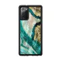 Funda protectora iKins para Samsung Galaxy Note 20 — diseño ágata aguamarina