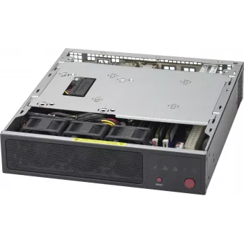 Super Micro Supermicro SC101F - Factor de forma ultra pequeño - Mini-ITX - sin fuente de alimentación - negro (CSE-101F)