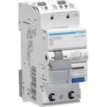 Interruptor diferencial Hager 1P+N 6kA C-13A 30mA ADS963D (ADS963D)