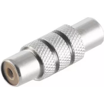 Adaptador ShiverPeaks conector hembra RCA a conector hembra RCA 57040-MS, metal negro