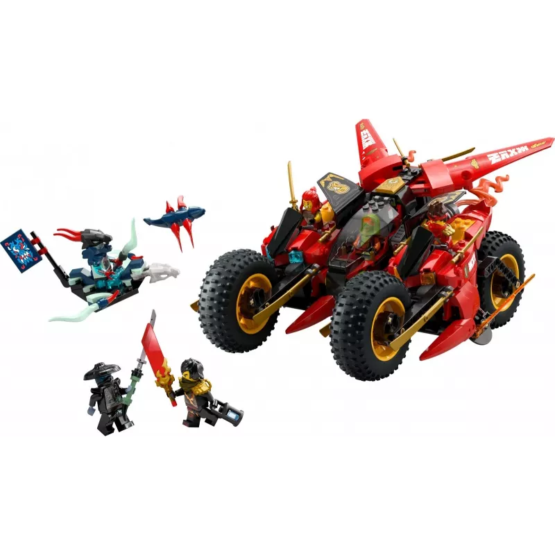 Set LEGO vehículo de combate ninja 71844 — NINJAGO, 561 piezas, 6 minifiguras, piezas móviles, 140×240×220 mm
