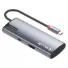 Hub USB-C Tellur TLL321061 con PD 3.0 100W, salida HDMI y 3× conectores USB 3.0