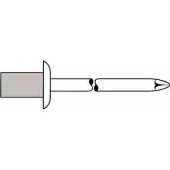 Remache ciego GESIPA 4×8,0 mm Al/A2 CAP Standard, 500 uds.