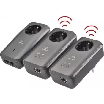 Kit de adaptadores Powerline Renkforce PL600D 500 Mbit/s para red cableada a través de la red eléctrica