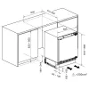 Frigorífico integrable MPM MPM-116-CJI-17/E, 116 L, blanco, refrigeración estática, congelador 17 L