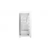 Caja de PC DeepCool CG580 4F V2 Midi Tower Blanca — ATX, cristal templado, 3 ventiladores laterales de 120 mm, soporte para radiador lateral de 360 mm