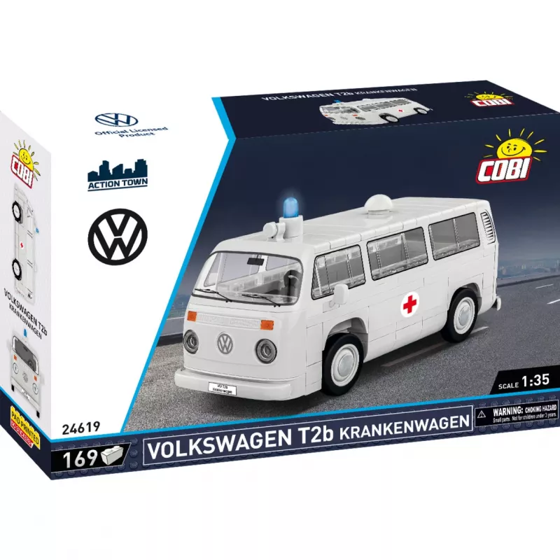 Maqueta Cobi Volkswagen T2b ambulancia 1:35 gris