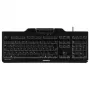 CHERRY KC 1000 SC Teclado Universal USB AZERTY Belga Negro