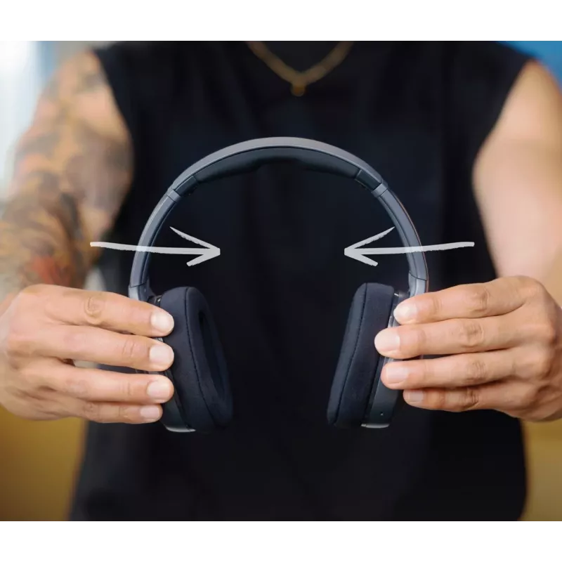 Skullcandy Crusher 540 Active S6EVW-T992 auriculares over-ear, inalámbricos y con cable, Bluetooth, Sensory Bass, batería de 40 h, plegables, Black Coal