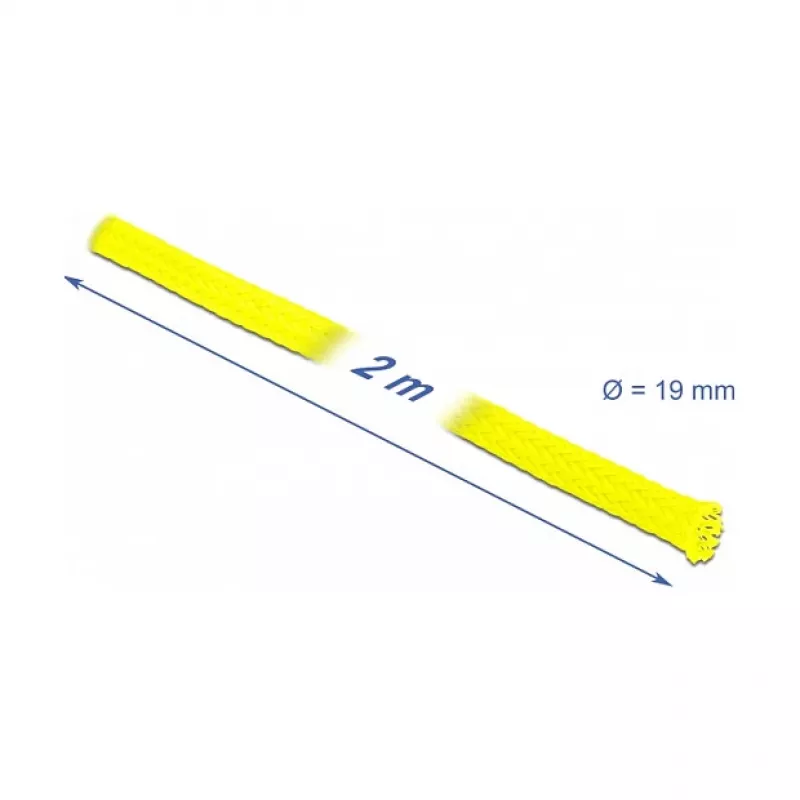 Funda de cable DeLOCK 20745 amarillo