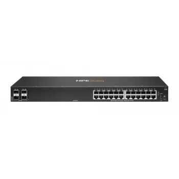 HPE - Aruba 6000 24G 4SFP Switch - Switch - L3 - gestionado 24 x 10/100/1000 + 4 x Gigabit SFP flujo de aire lateral montaje en rack AC 100 127 V / 200 240 V