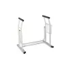 Sundo 15800 soporte para inodoro regulable con hueco para el periódico, blanco
