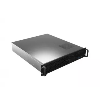 Caja rack Lanberg SC01-5202-12B 2U negra 3 ventiladores HDD+SSD