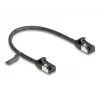 Cable de red DeLOCK cable RJ45 conector macho a conector macho Cat.8.1 0,25 m negro