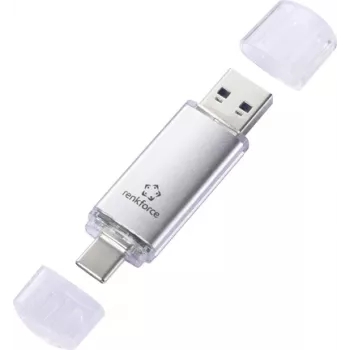 Renkforce RF-USBOS-220 memoria USB 32 GB plateada RF-6684362 USB-A, USB-C® (RF-6684362)