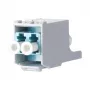 METZ CONNECT 15091072-I Conector de fibra óptica LC turquesa - Blanco (15091072-I)
